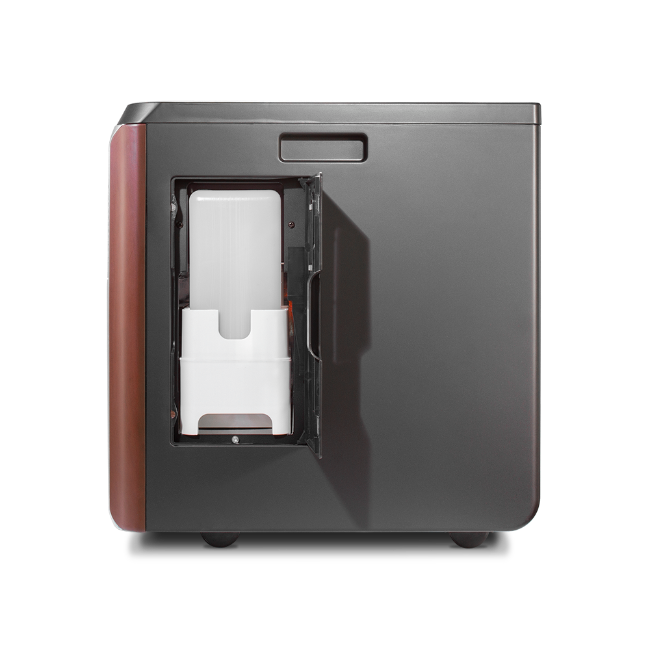 pureHeat 3-in-1 heater, air purifier, and humidifier side view open