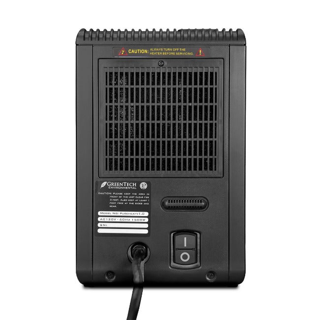 pureHeat 2-in-1 heater and air purifier back view
